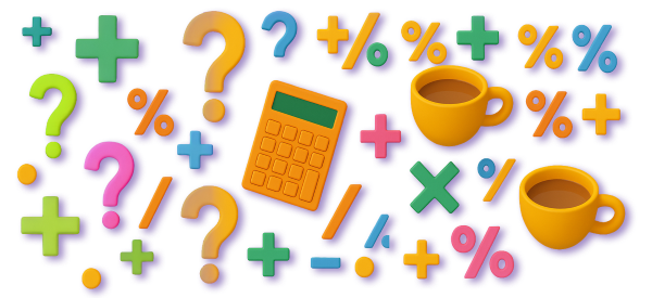 Math icons pattern